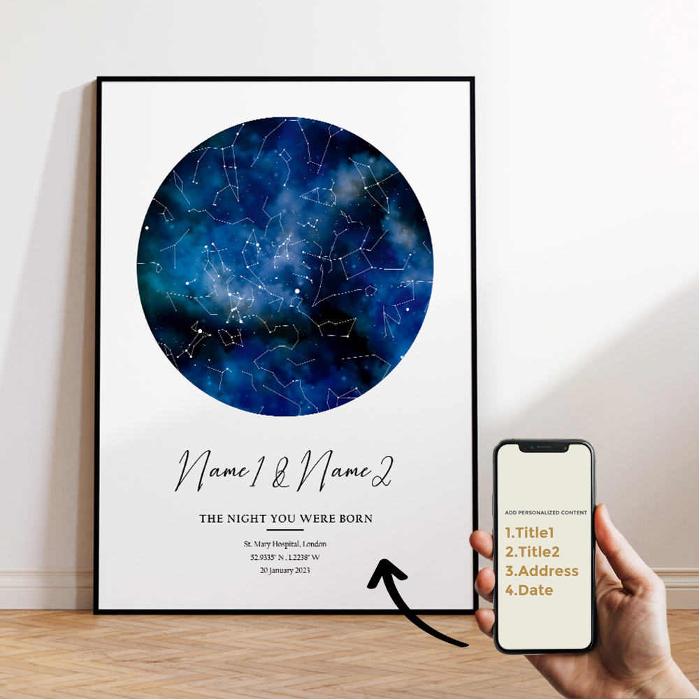 Mapa de estrella de cielo noct - Sustainable Living Products reseña y precio
